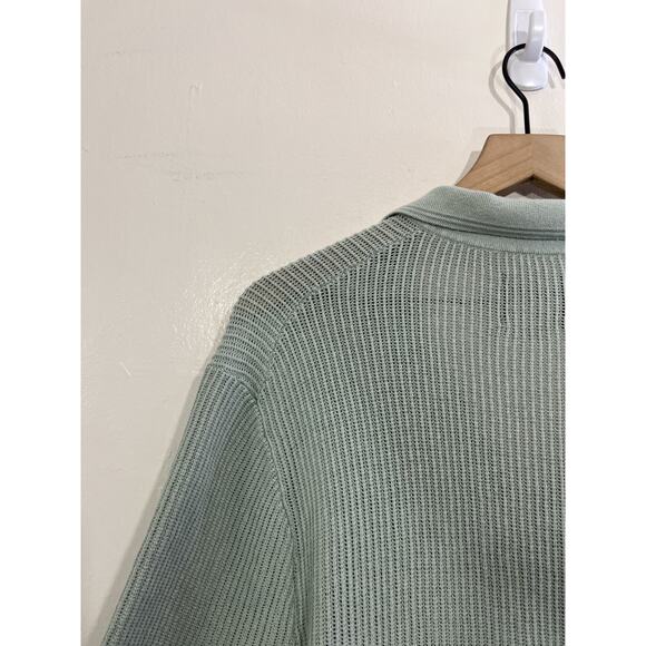 Johnny Collar Knitted Polo Tee L Camp Resort Rockabilly Elvis Luxury Old Money - Picture 10 of 15